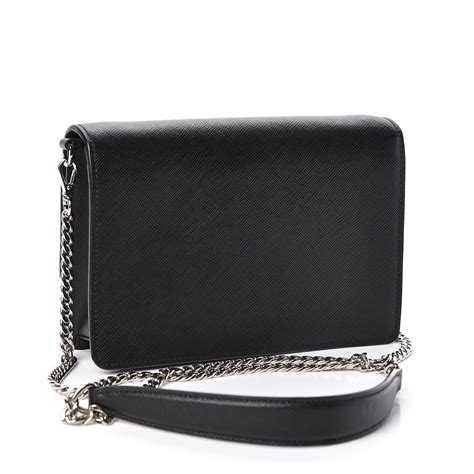 prada bandoliera crossbody saffiano lux nero tu bag|prada crossbody purse.